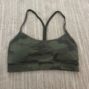 Lululemon Camo Flow Y Sports Bra